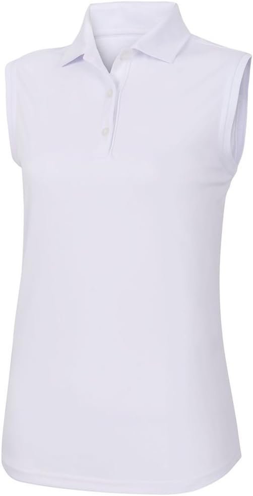 Ärmelloses Golf-Poloshirt mit Strickkragen für Damen